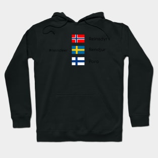 Reindeer in Scandinavia Hoodie